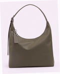Recycled Leather Shoulder Bag - Loden