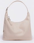 Recycled Leather Shoulder Bag - Stone