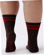 Ribbed Sock - Coffee Stripe