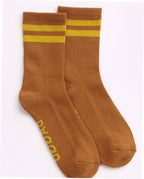 Ribbed Sock - Toffee Stripe
