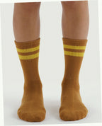Ribbed Sock - Toffee Stripe