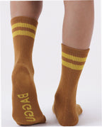 Ribbed Sock - Toffee Stripe