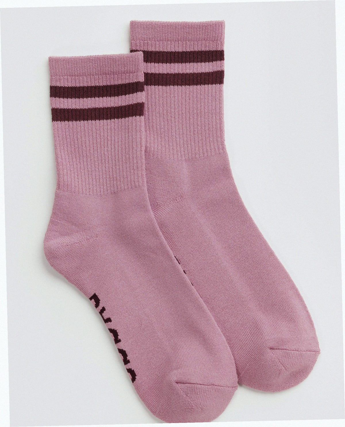 Ribbed Sock - Wild Plum Stripe