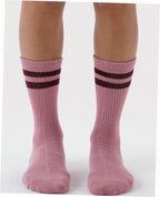 Ribbed Sock - Wild Plum Stripe