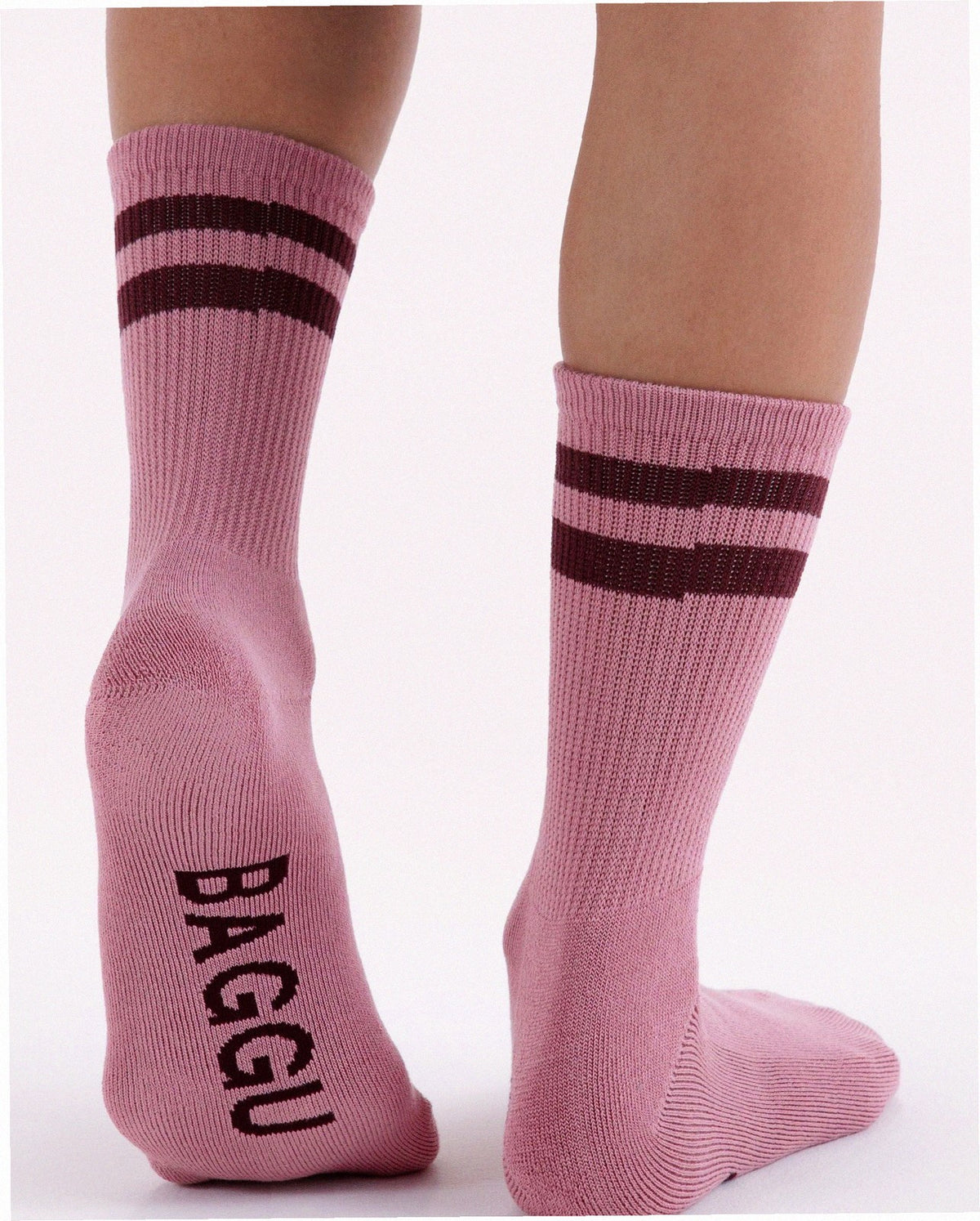 Ribbed Sock - Wild Plum Stripe