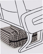 Small Cloud Carry-On Luggage - Black And Cream Gingham