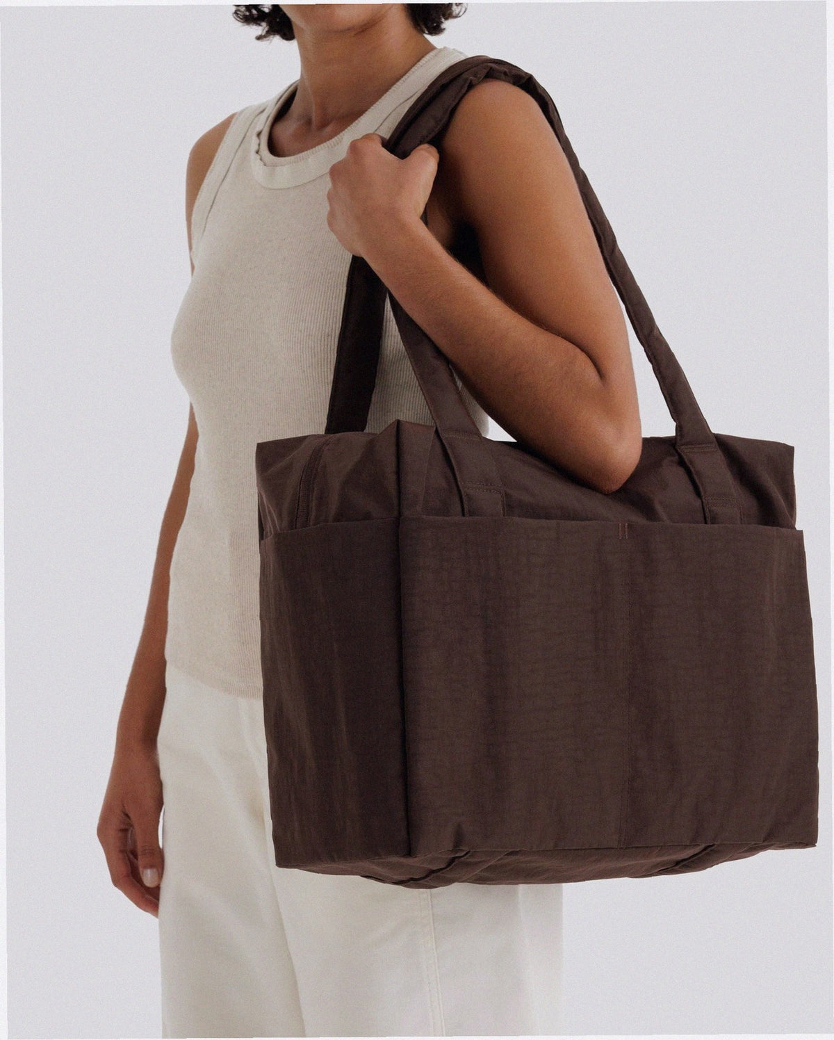 Small Cloud Carry-On Luggage - Coffee