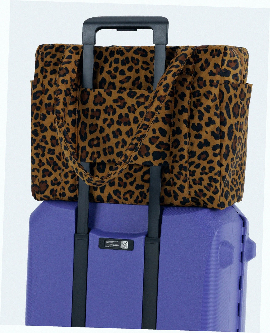 Small Cloud Carry-On Luggage - Leopard