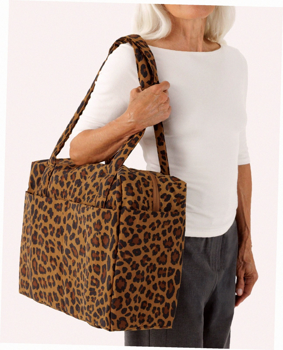 Small Cloud Carry-On Luggage - Leopard