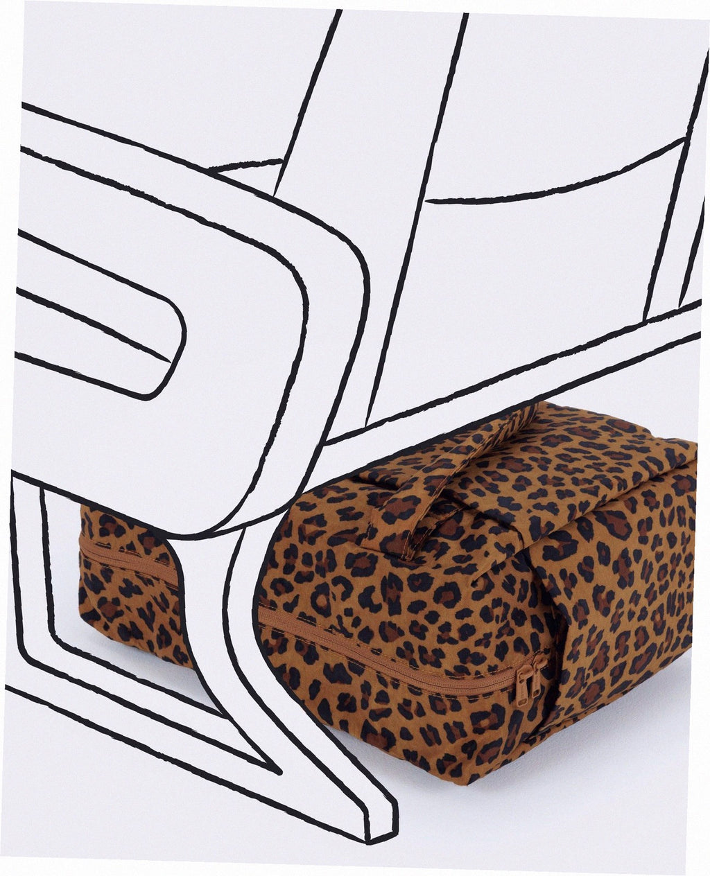 Small Cloud Carry-On Luggage - Leopard