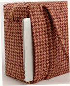 Small Cloud Carry-On Luggage - Tan Houndstooth