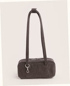 Small Denim Bowler Bag - Washed Black Denim