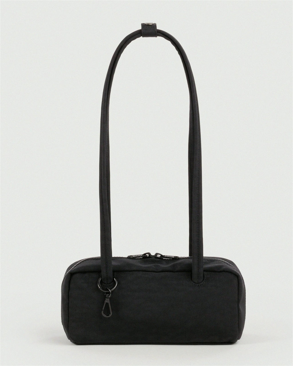 Small Nylon Bowler Bag - Black