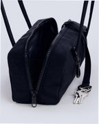 Small Nylon Bowler Bag - Black