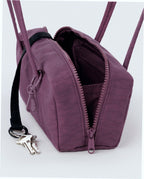 Small Nylon Bowler Bag - Wild Plum
