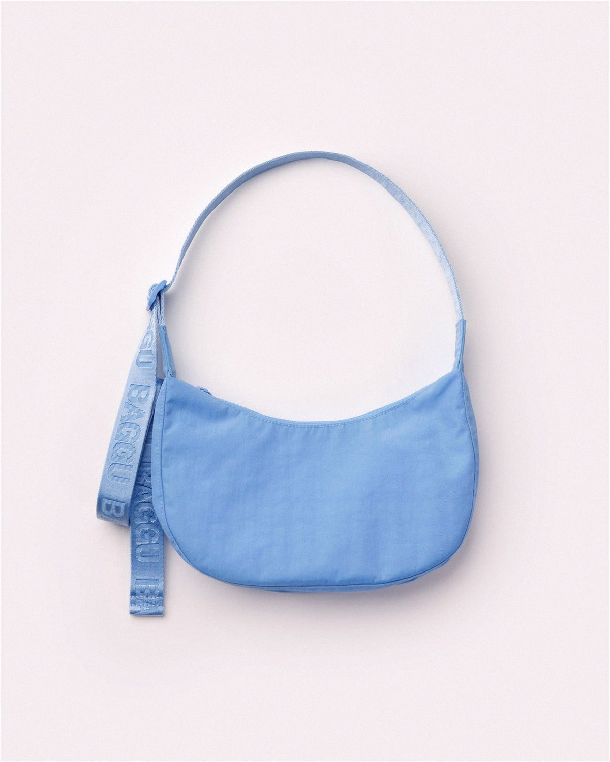 Small Nylon Crescent Shoulder Bag - Piscine