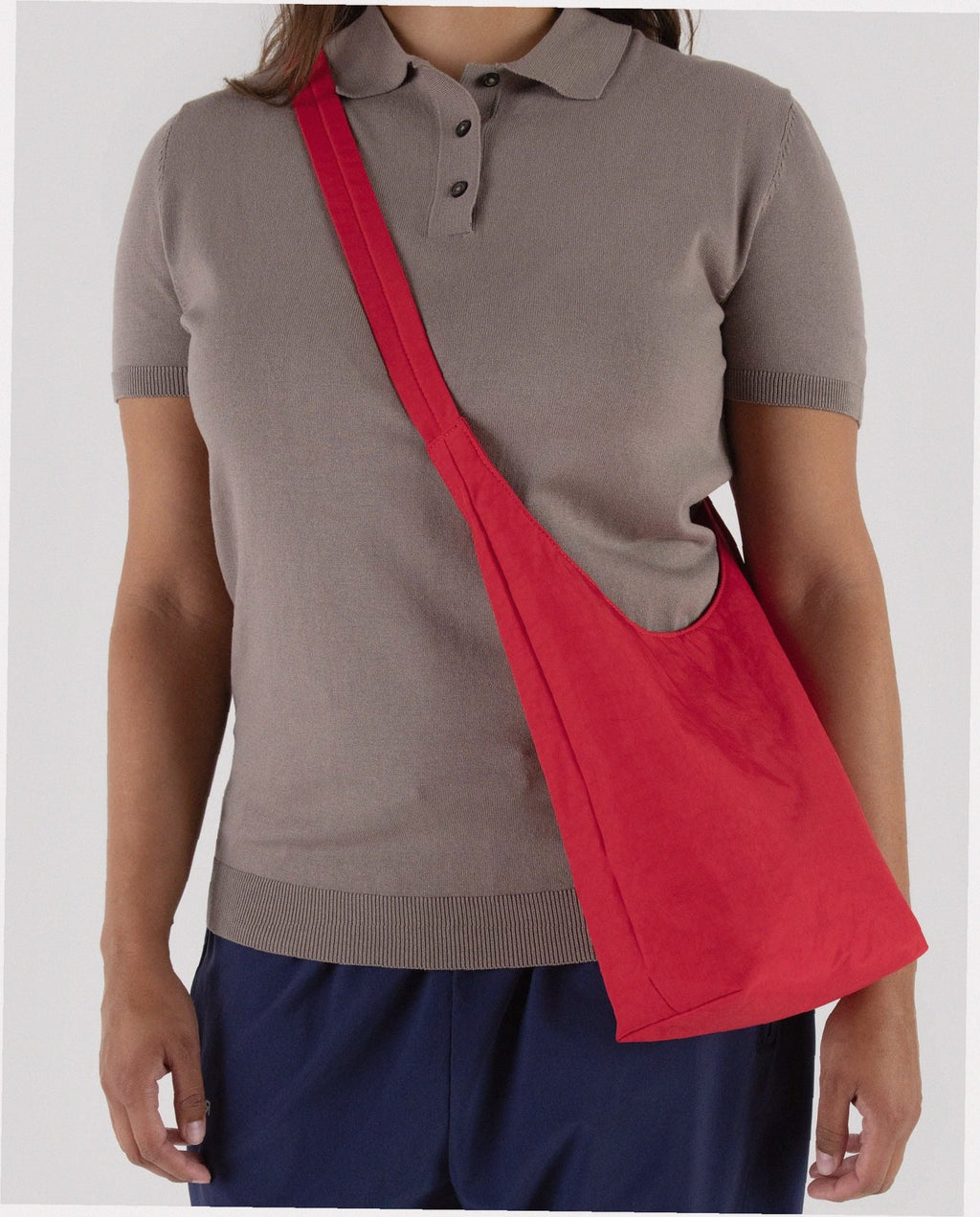 Small Nylon Sling Bag - Candy Apple