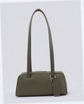Small Recycled Leather Bowler Bag - Loden