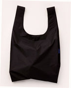 Reusable Nylon Baggu Tote Bag - Black
