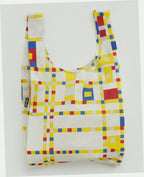 Reusable Nylon Baggu Tote Bag - Broadway Boogie Woogie Piet Mondrian