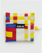 Reusable Nylon Baggu Tote Bag - Broadway Boogie Woogie Piet Mondrian