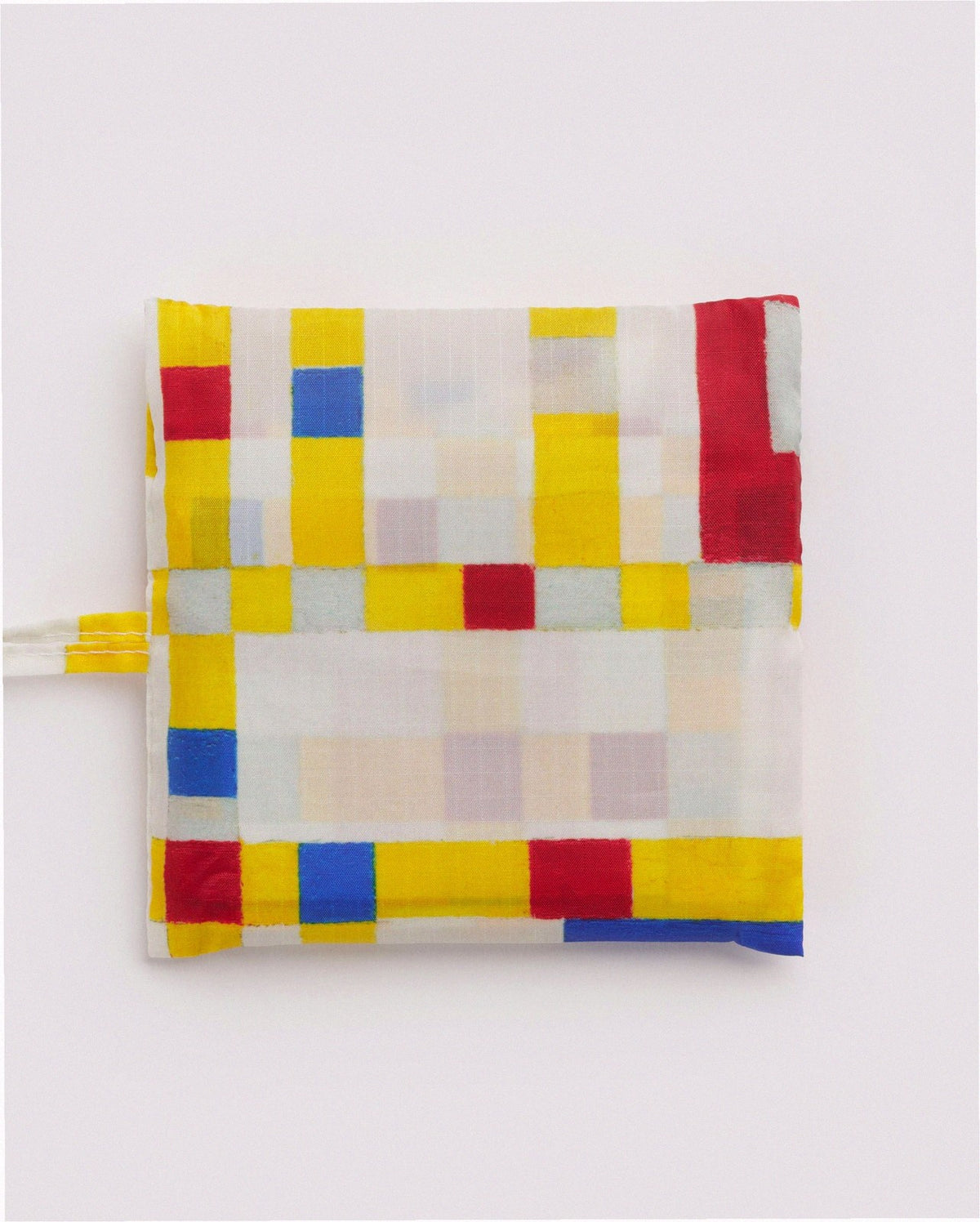Reusable Nylon Baggu Tote Bag - Broadway Boogie Woogie Piet Mondrian