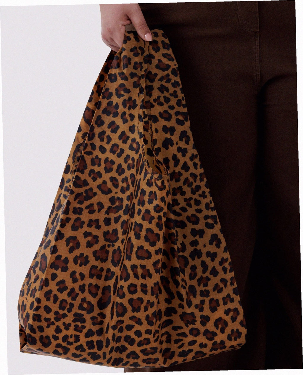 Reusable Nylon Baggu Tote Bag - Leopard