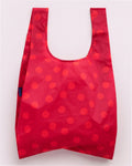 Reusable Nylon Baggu Tote Bag - Red Polka Dot