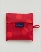 Reusable Nylon Baggu Tote Bag - Red Polka Dot