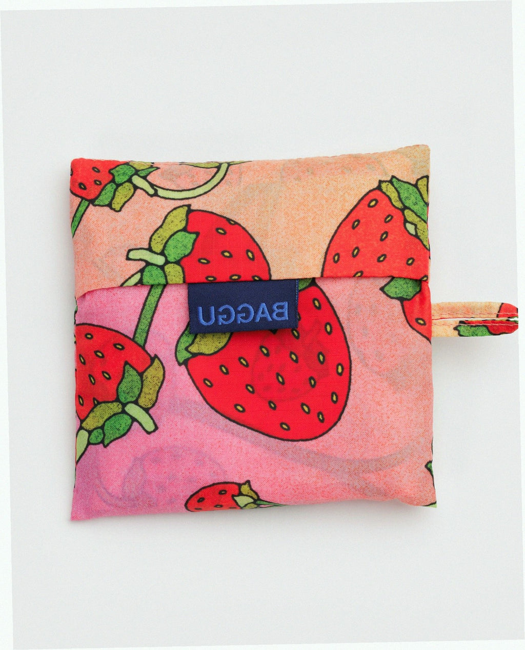 Reusable Nylon Baggu Tote Bag - Strawberry Blossom