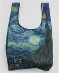 Reusable Nylon Baggu Tote Bag - The Starry Night Vincent Van Gogh